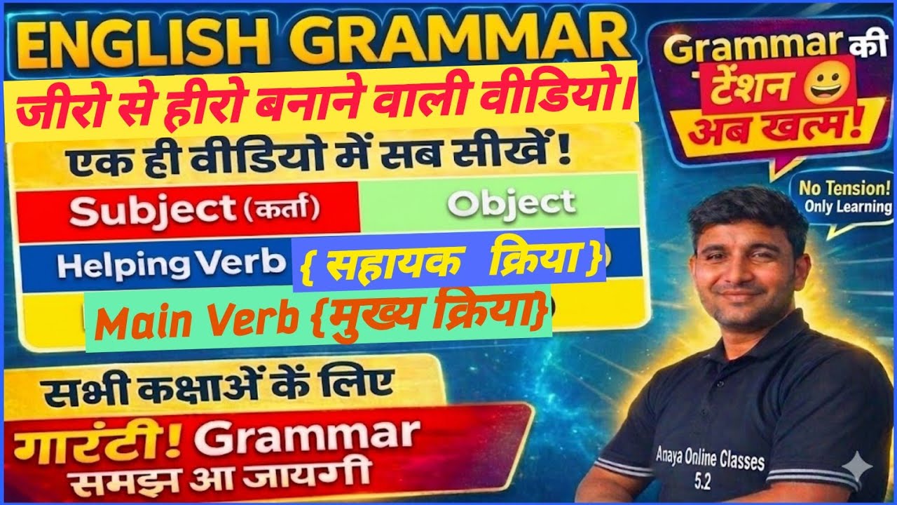 Tense की बेसिक शुरूआत। #Tense #बेसिक tense 