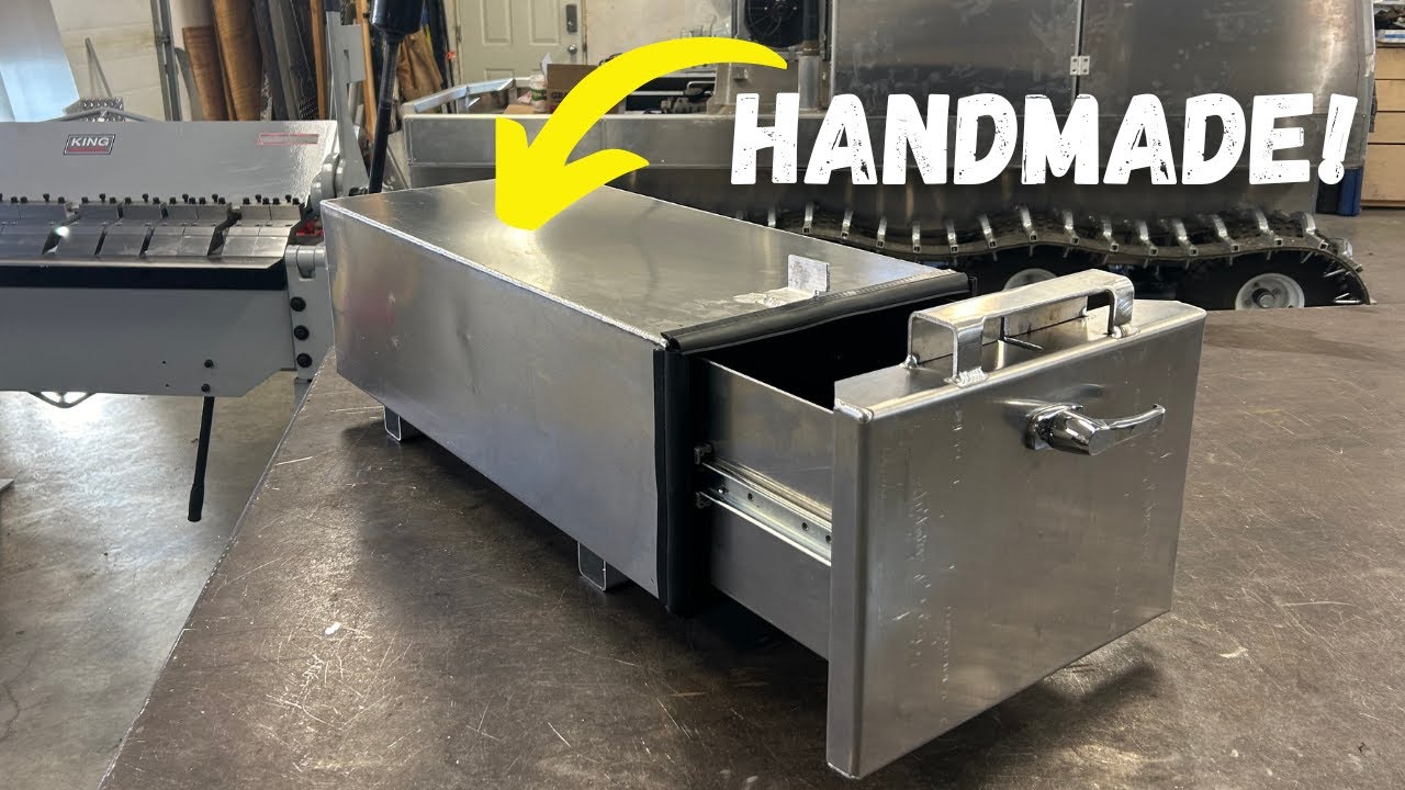 Fabricating Custom One Off Aluminum Secure Storage Box w/ drawer