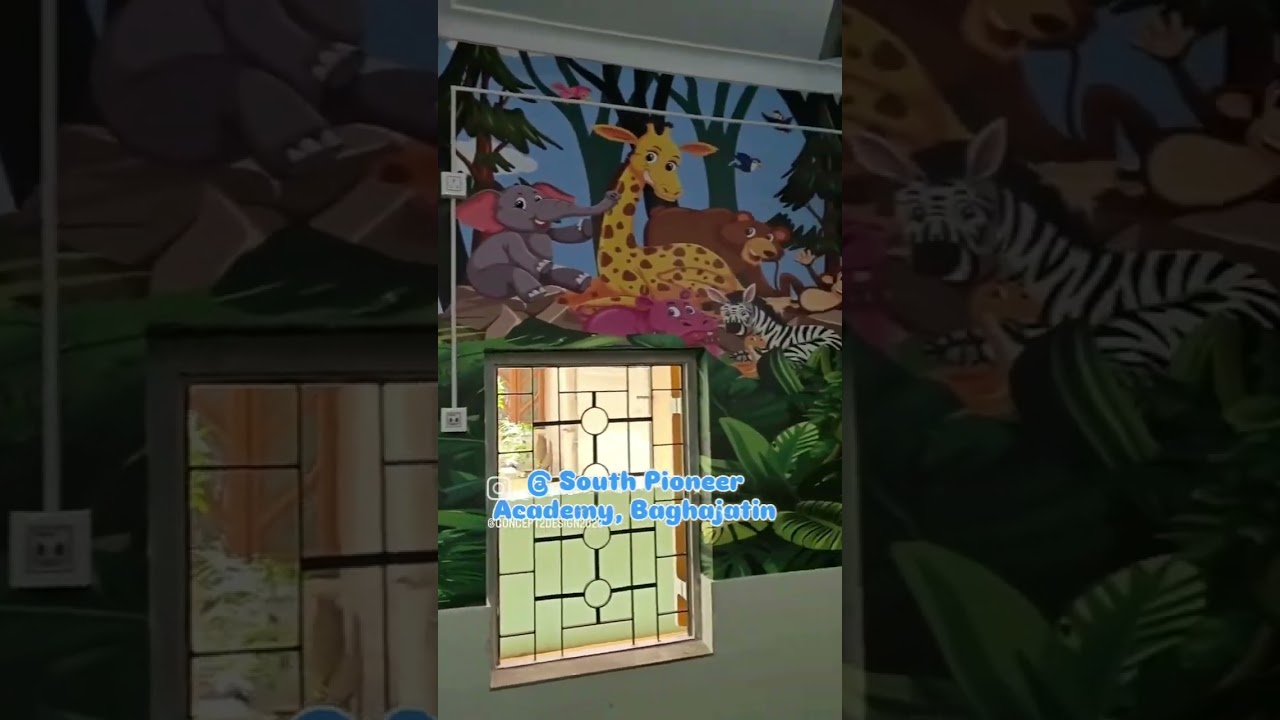 Customized Wallpaper for Kids School