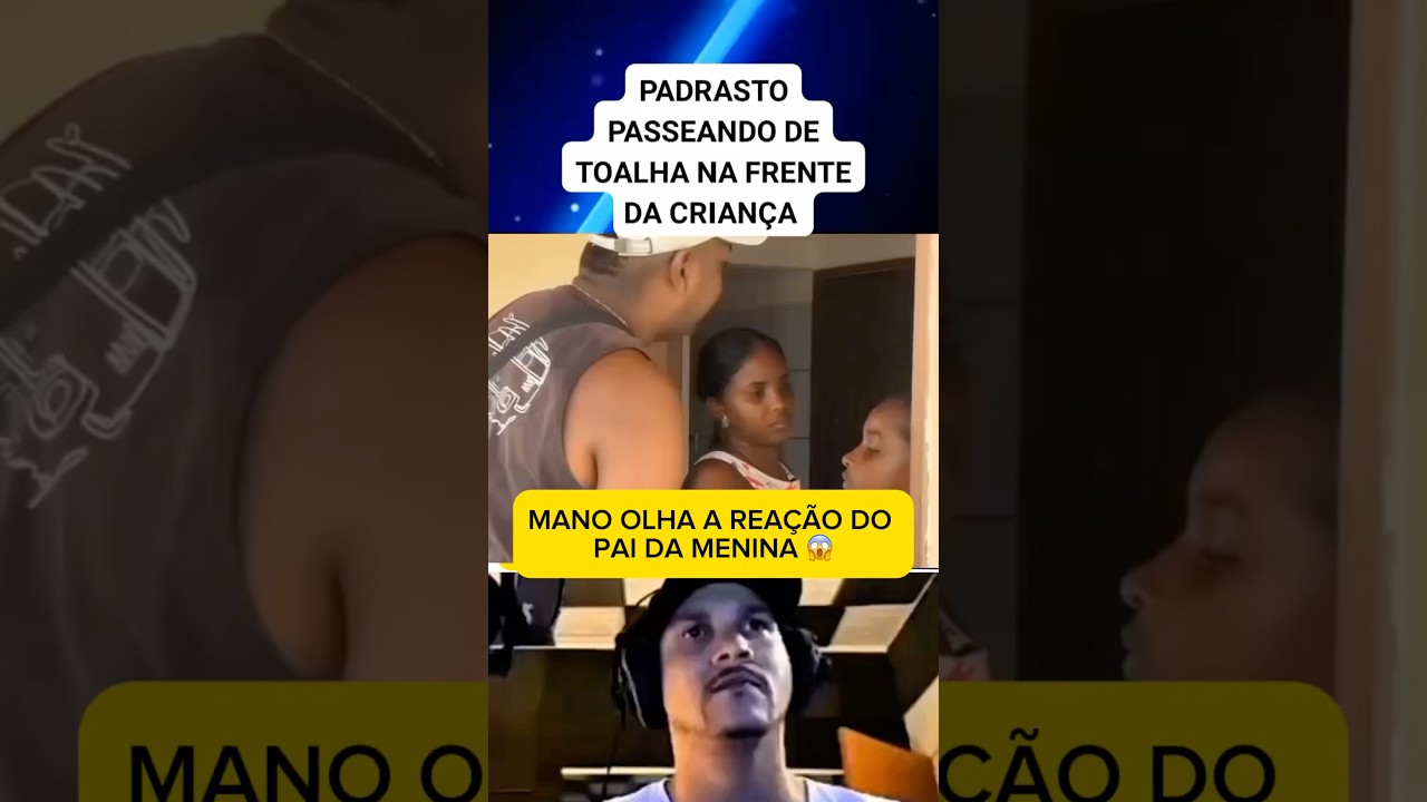 A rea&ccedil;&atilde;o do pai vendo o cara de toalha na casa 😱#shots ￼