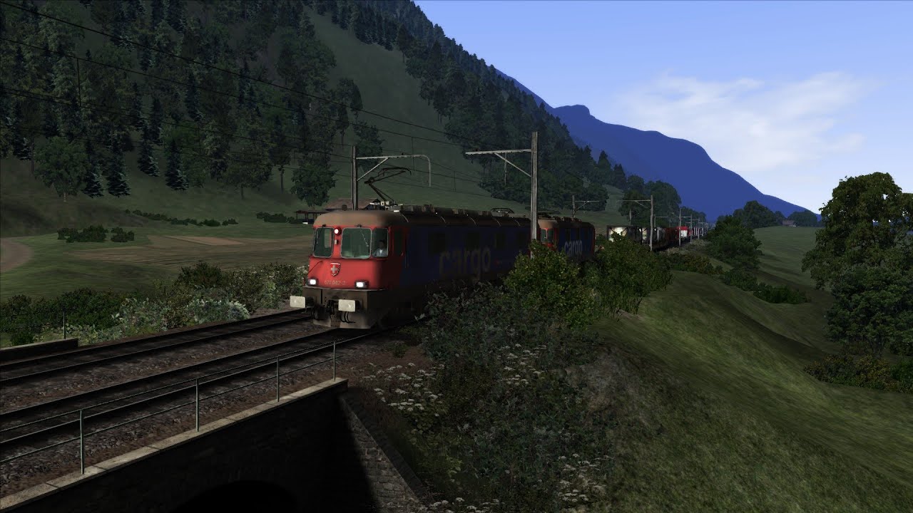 Mit der Re 620 auf der virtuellen Gotthardbahn