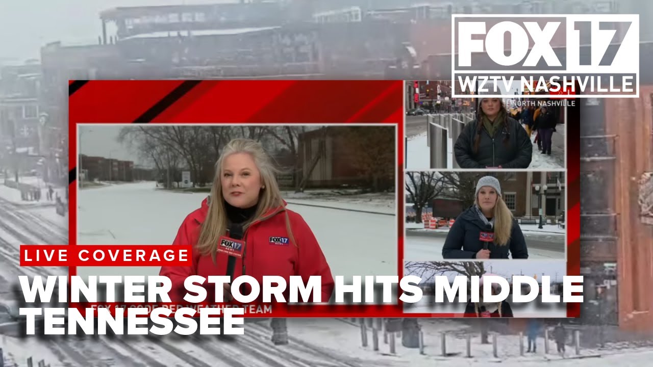 LIVE: Winter Storm Coverage in Middle Tennessee, Code Red Forecast