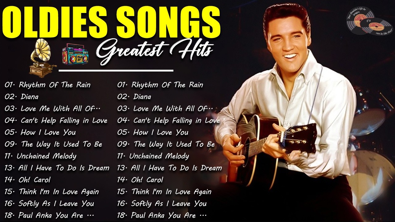 Timeless Melodies 🎙️Best Golden Hits of 50s 60s 70s (Elvis Presley, Tom Jones, Paul Anka, Engelbert)