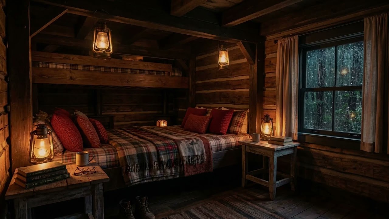 ⛈️ Night Rain and Thunder Sounds 🌧️ Deep Sleep Nature Ambience