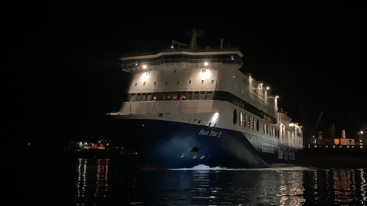 Blue Star 2 Αναχώρηση από τη Σύρο