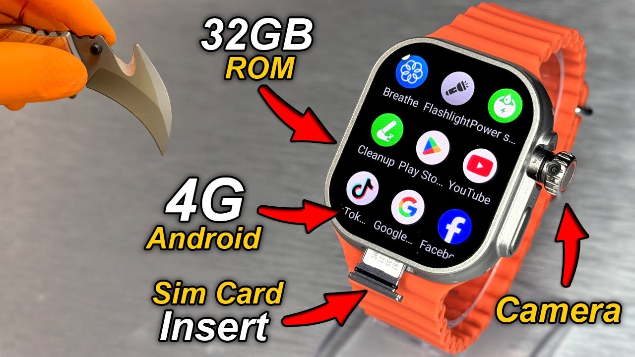 S20 Ultra (2) 4G Android SmartWatch With SimCard Insert & Camera⚡️3GB RAM + 32GB ROM + HotSpot⚡️