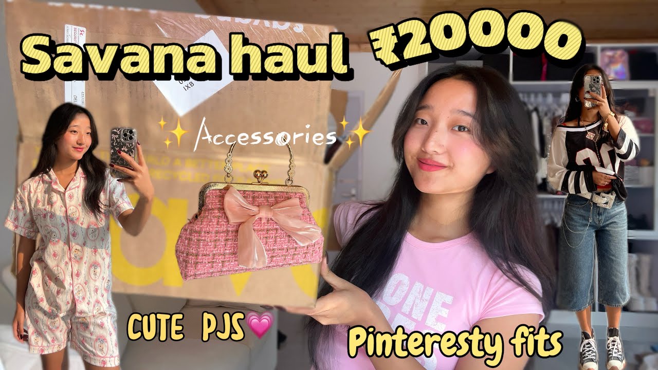 Huge ₹20000 Savana try on haul | trendy outfits and accessories ✨