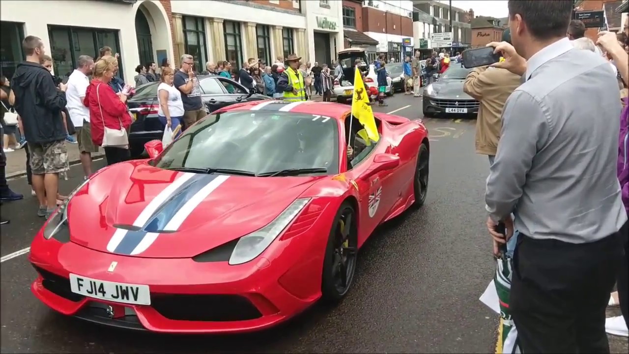 100+ FERRARI CONVOY THROUGH ESSEX!
