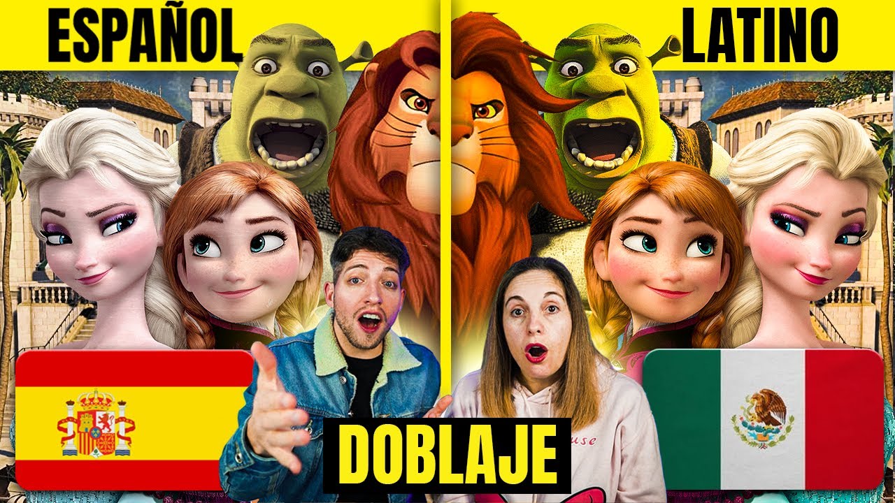 🇪🇸 ESPAÑOLES REACCIONAN a DOBLAJE LATINO VS ESPAÑOL Y LLORAN DE LA RISA 😂🇲🇽 **PELICULAS DE DISNEY**