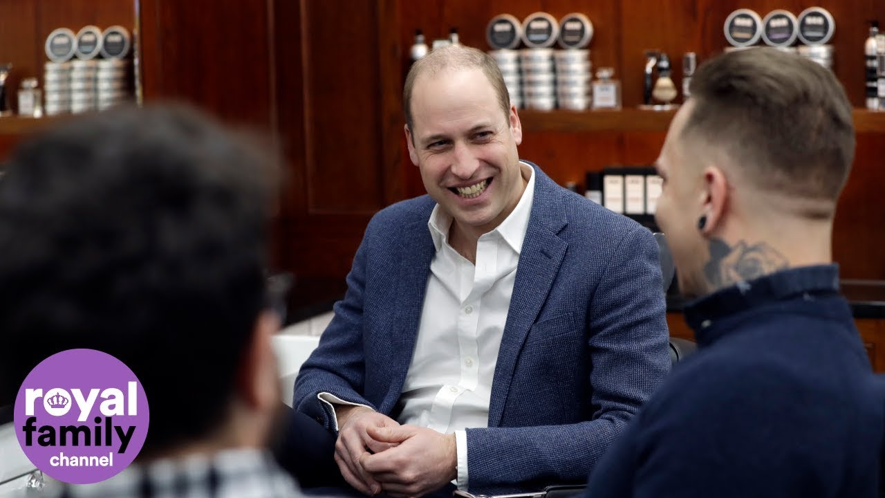 Duke of Cambridge discusses mental health on visit to barbers