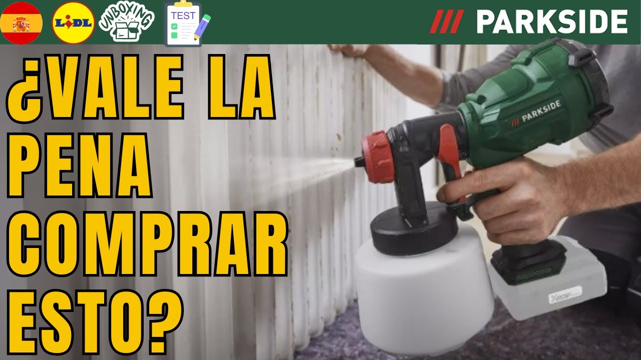 PISTOLA PULVERIZADORA RECARGABLE Parkside PFSA 20-Li B2 ESPAÑA ESPAÑOL LIDL