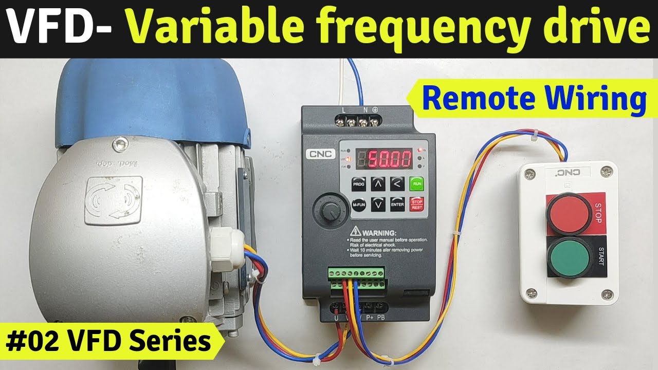 #02 VFD Series || How to connect No NC Push button in VFD | Remote wiring @Tech_Gaurav