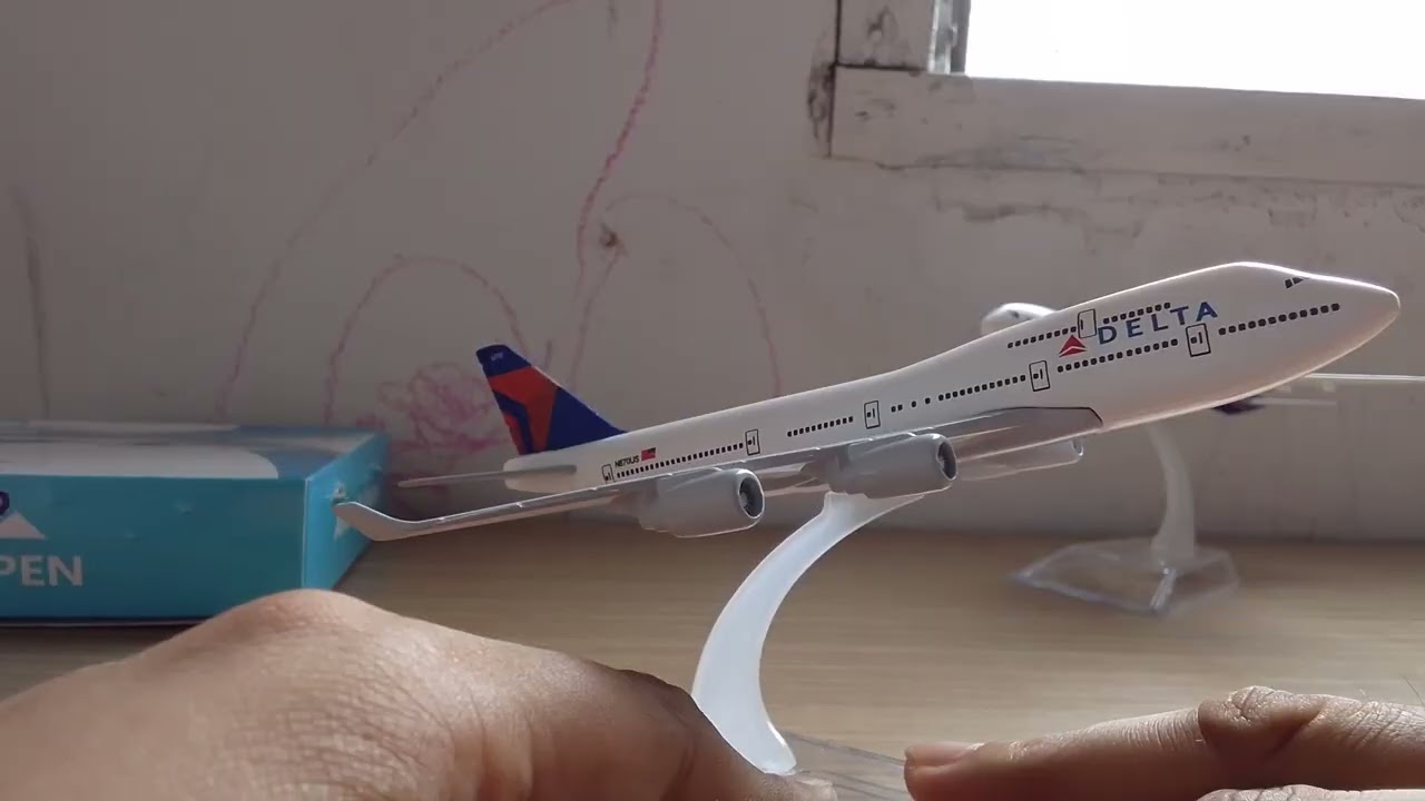 3 Unboxing Diecast Aircraft Model 16CM ANA B787 - Delta Airlines B747 And Korean Air A380 