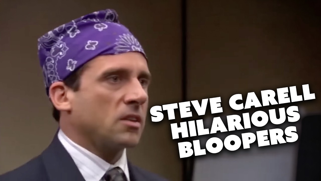 when Steve Carell made everyone laugh | The Office Bloopers | Comedy Bites