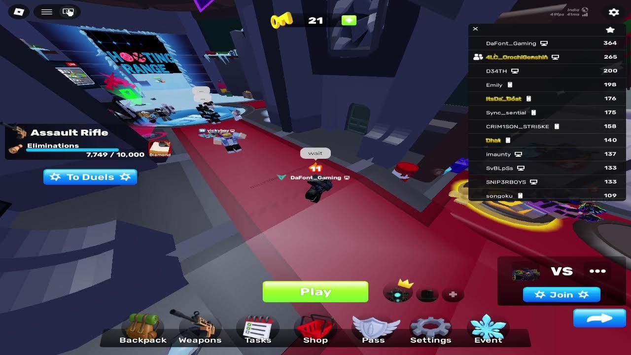🔴Rivals Live (Part-4)🔴| ROBLOX |