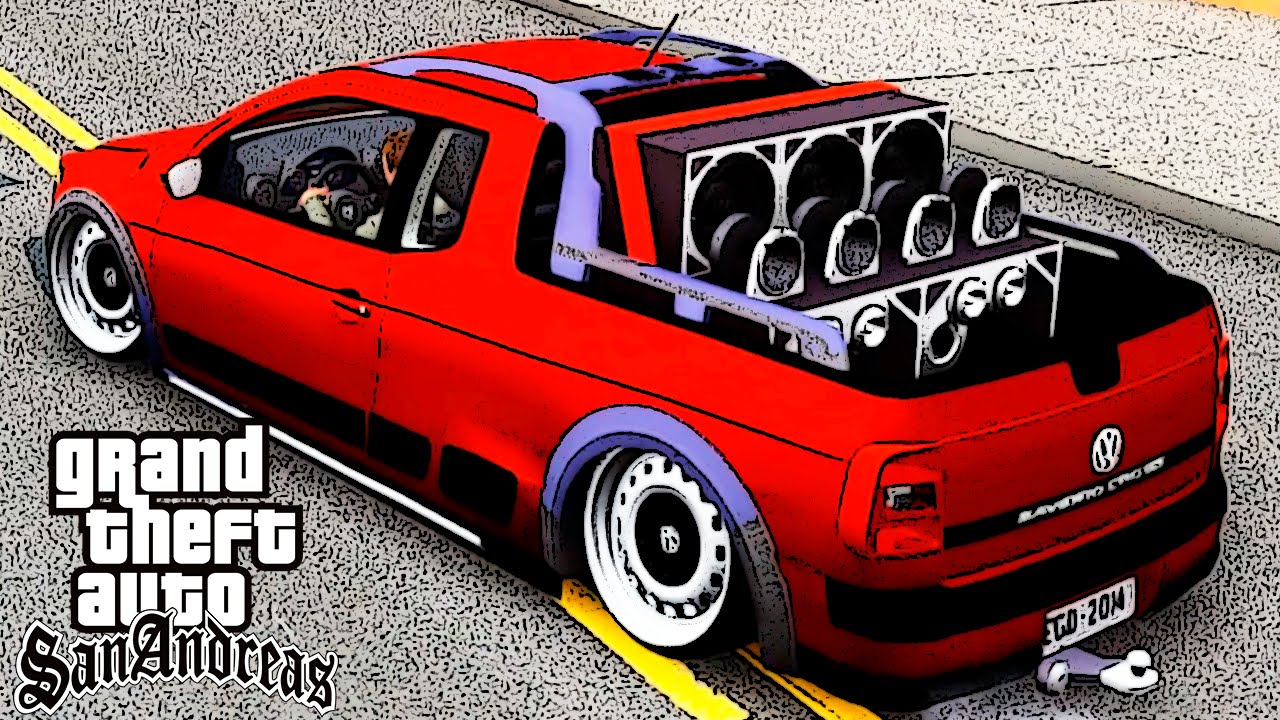 Saveiro G6 REBAIXADA e Com SOM - GTA Modificado Brasil