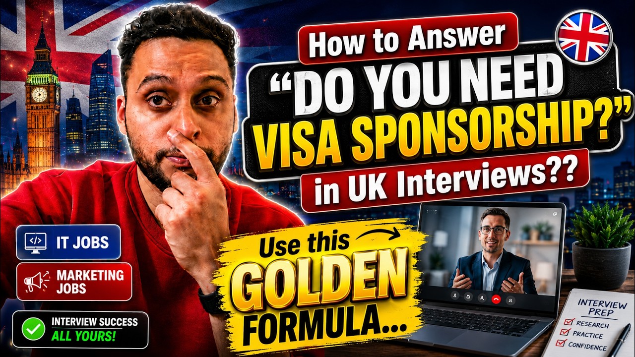 Need Visa Sponsorship? Say This 
