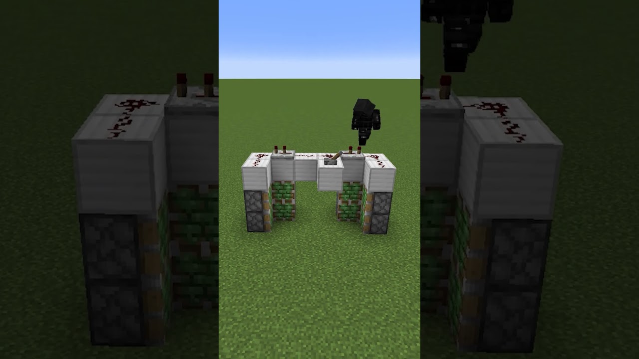 Come fare una porta nascosta automatica su Minecraft