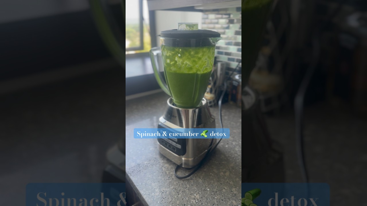 Spinach &cucumber Detox drink #detoxjuice #detox #detoxification #detoxify #fypシ゚viral #shorts #fyp