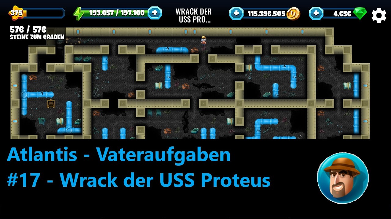 Lets Play Diggy's Adventure - Atlantis - Vater #17 – Wrack der USS Proteus (deutsch/german)