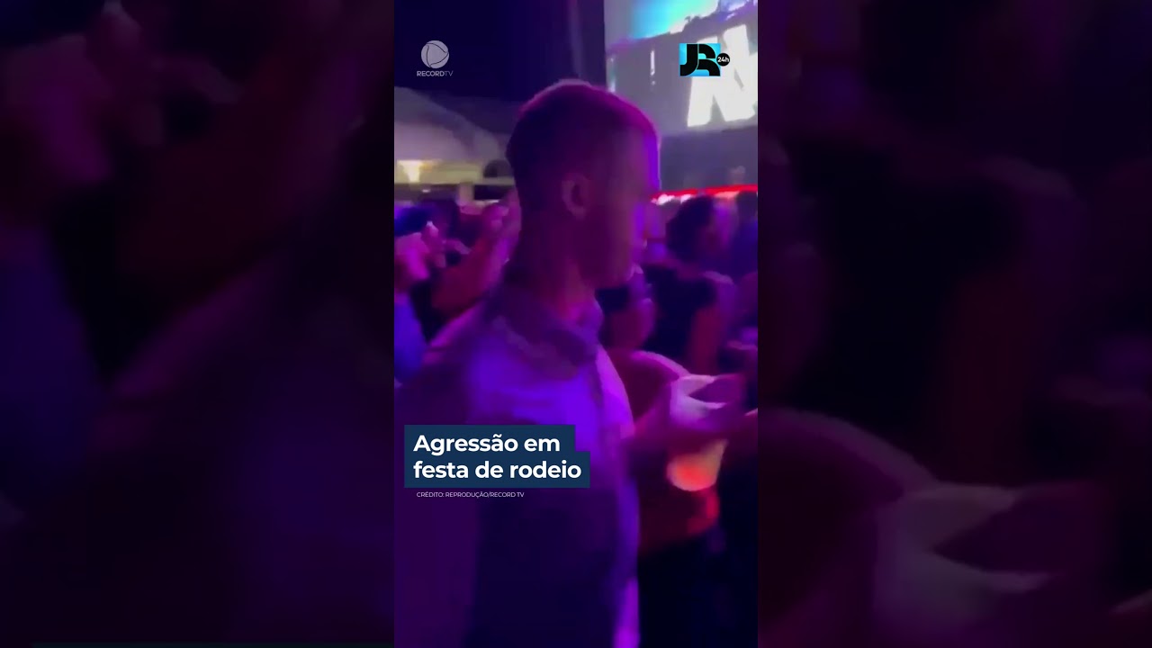 Jovem &eacute; agredido por estudante durante festa de rodeio em Ribeir&atilde;o Preto (SP) #shorts