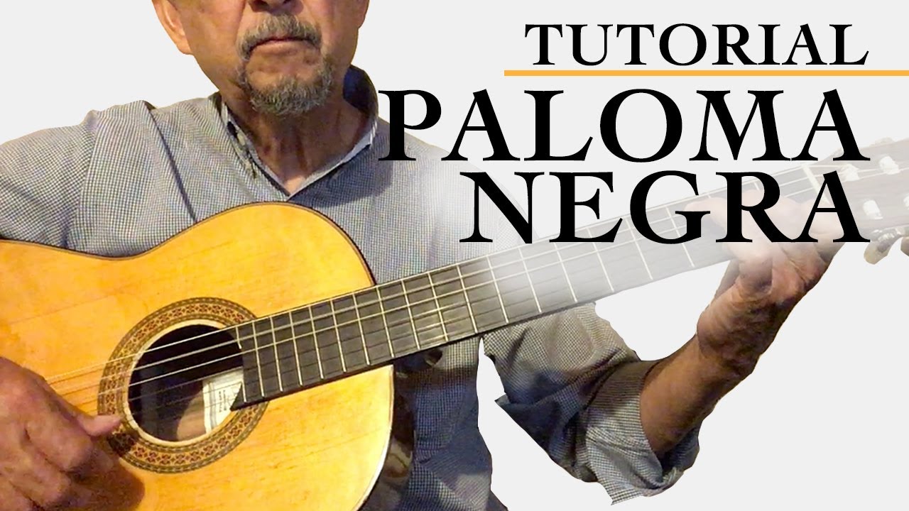 PALOMA NEGRA. (Tutorial para guitarra) FÁCIL CON ACORDES