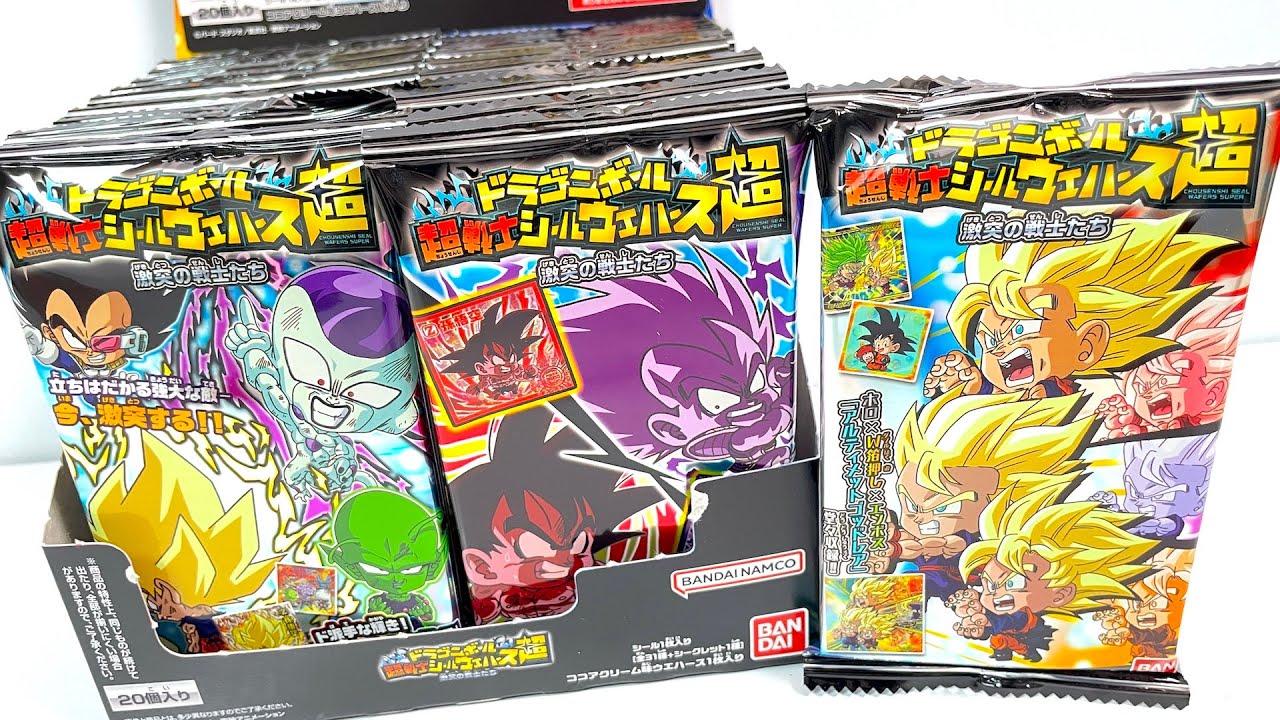 第13弾 ドラゴンボール超戦士シールウエハース超 激突の戦士たち『1BOX 開封』Dragonball Wafers Sticker 食玩 Japanese candy toys