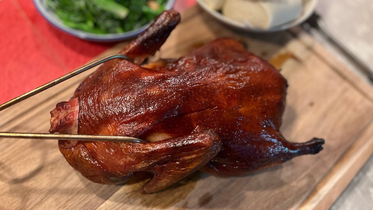 Peking Duck at home on my New Traeger Smoker