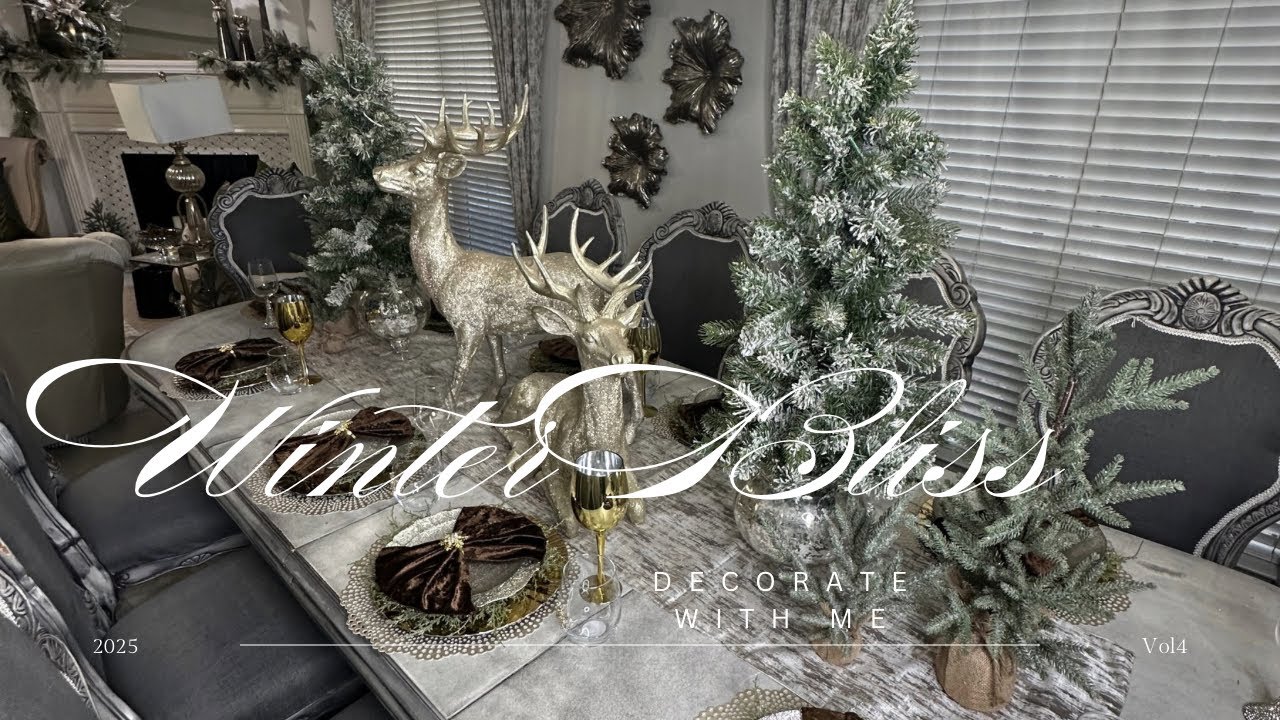 LUXURY DINING ROOM UPDATES/ WINTER REFRESH #decoratewithme