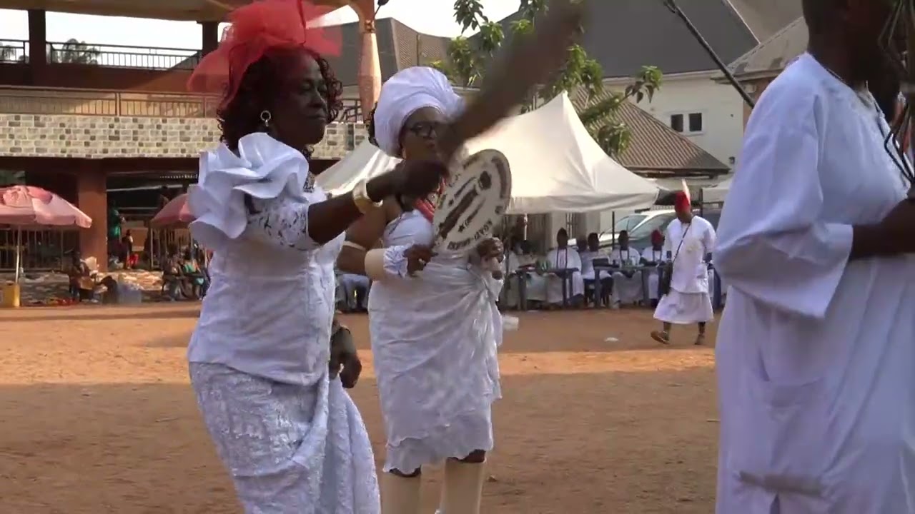 3 of 7 of the initiation of Chief Ikechukwu Okoye Odike into Nze Ogbalu Society of Adazi Nnukwu 