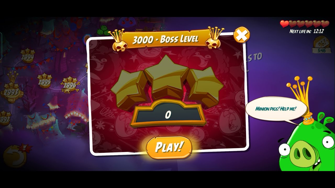 LEVEL 3000 FINAL Angry Birds 2 BOSS happy 6th Anniversary!