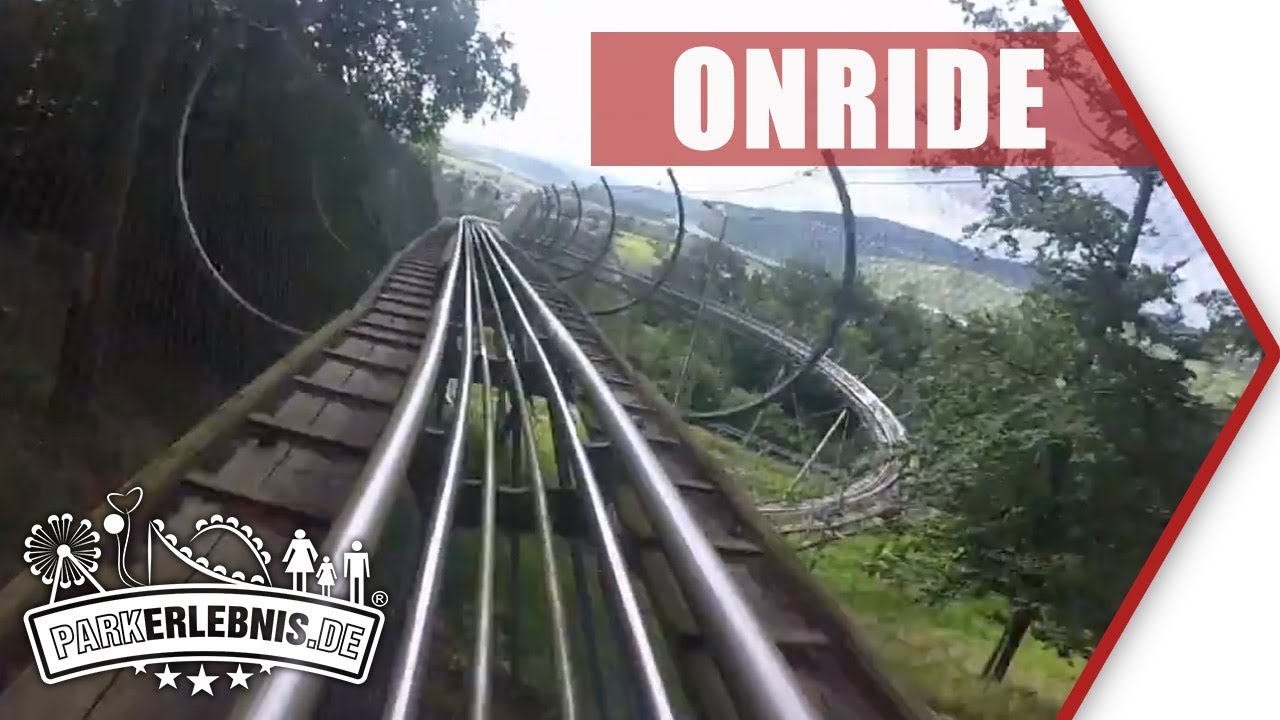 Sommerrodelbahn Riol - Alpine Coaster Triolago bei Trier im Mitfahr-Video (POV OnRide)