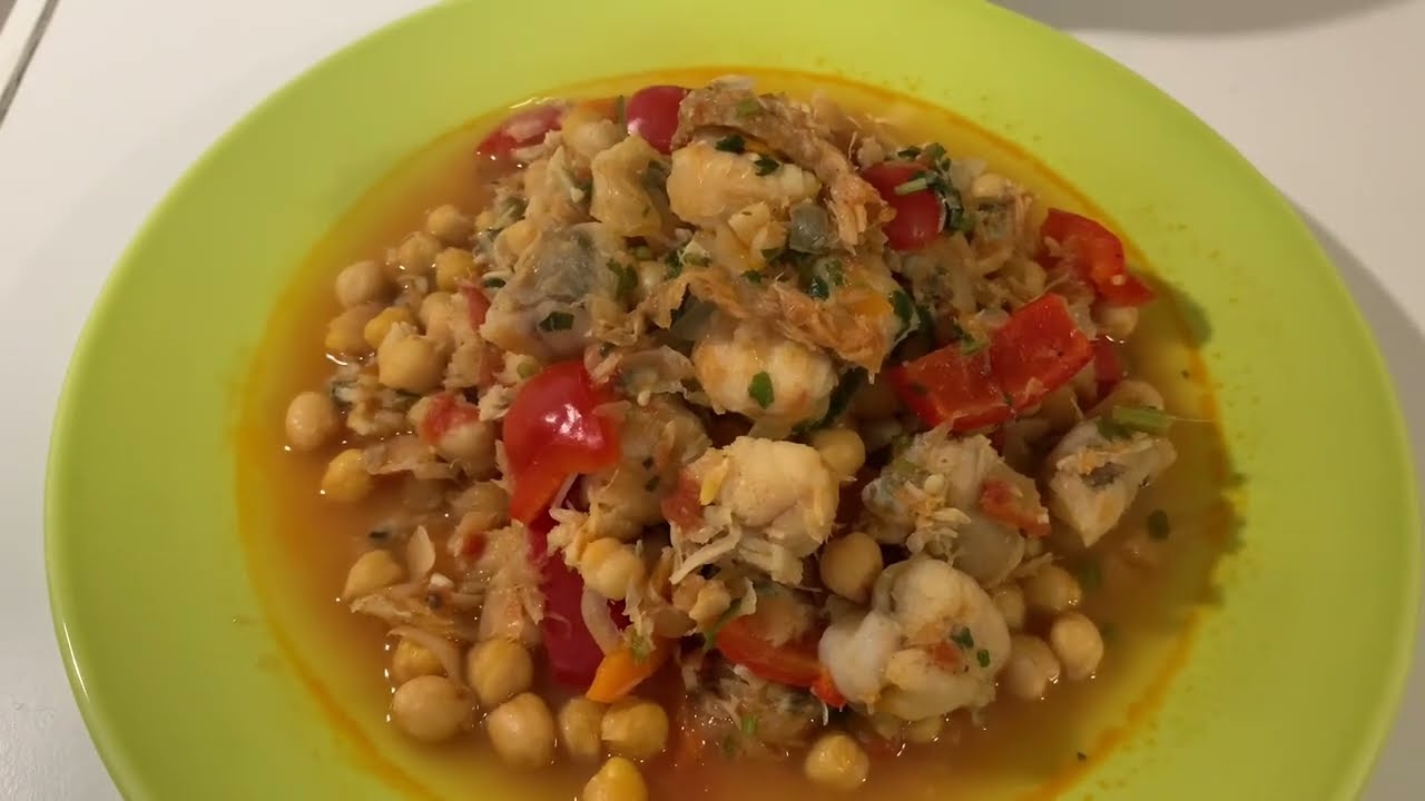 Grão estufado com bacalhau, tamboril e amêijoas 🌿 cheio de sabor!
