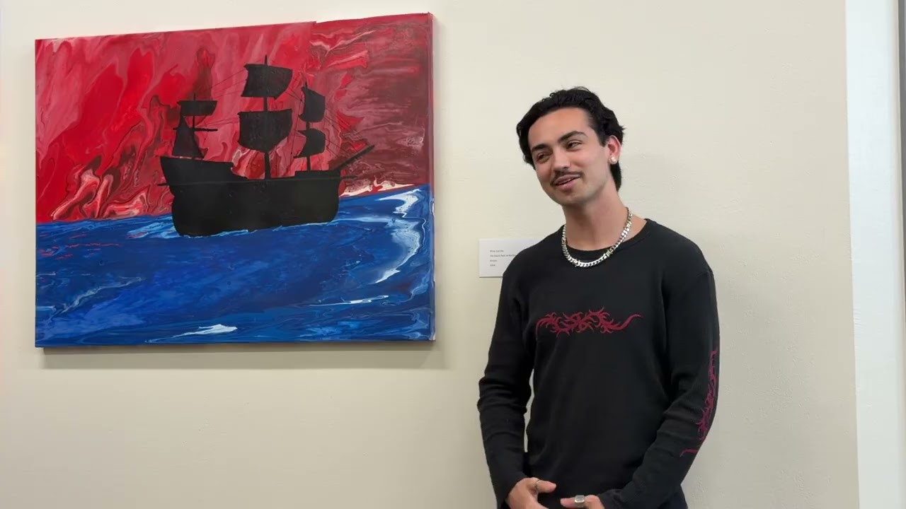 UNVEILING STUDENT PAINTINGS IN THE OFFICE OF INSTRUCTION 2 26 2026
