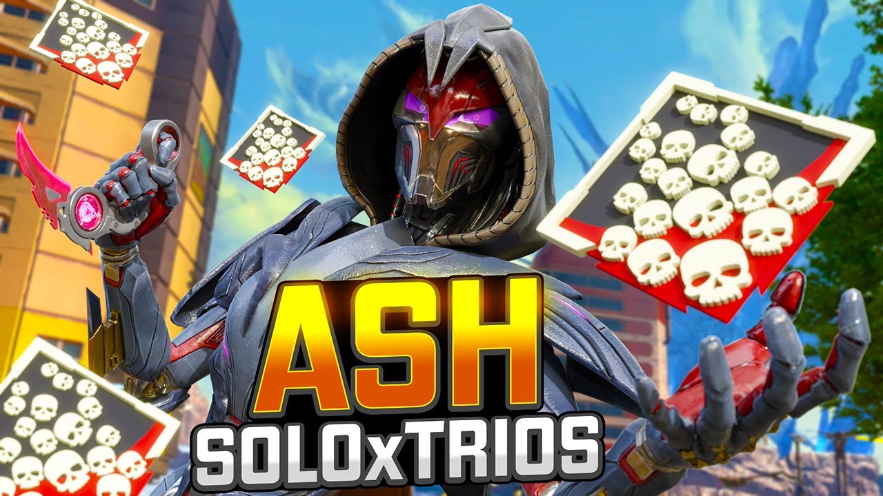 Эш в одиночку против отрядов: 21 убийство и 6000 урона в Apex Legends.