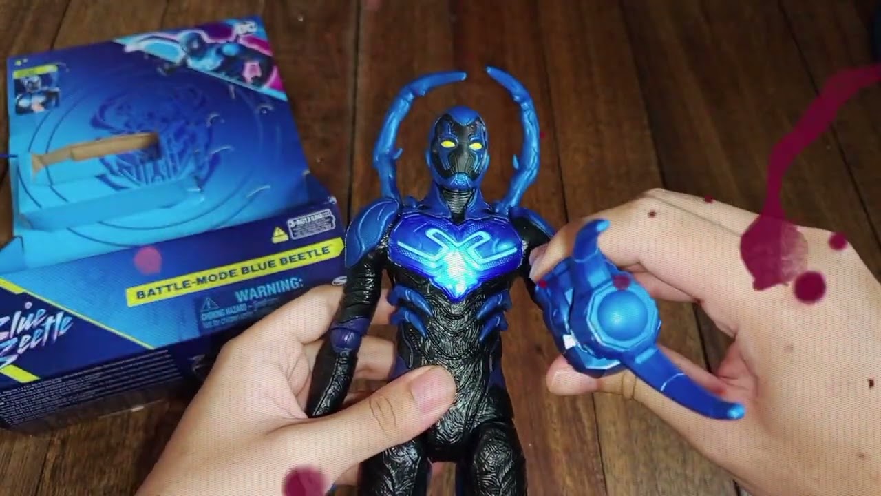 Blue Beetle Battle Mode - 12 inch - Lights and Sounds - Toy Unboxing