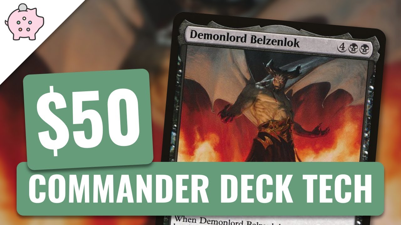 Демон-владыка Бельзенлок | Бюджетная колода EDH Tech $50 | 72 земли | Magic the Gathering | Командир