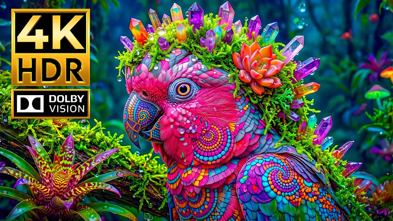 COLORFUL WILD ANIMALS 4K HDR 120fps | Animal Discovery | Dolby Vision (8K/4K Ultra HD TV)