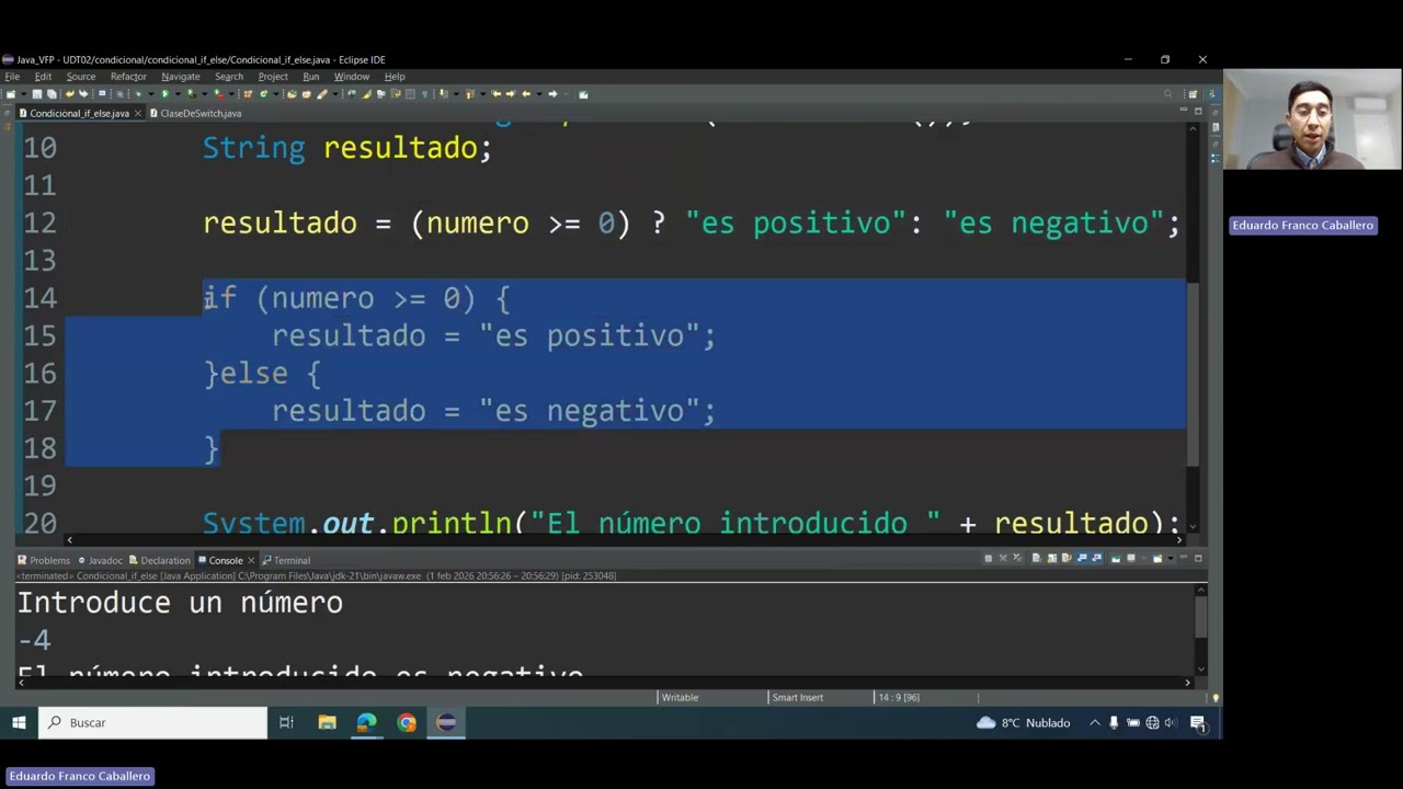 UDT02 parte2 operador ternario y sentencia switch