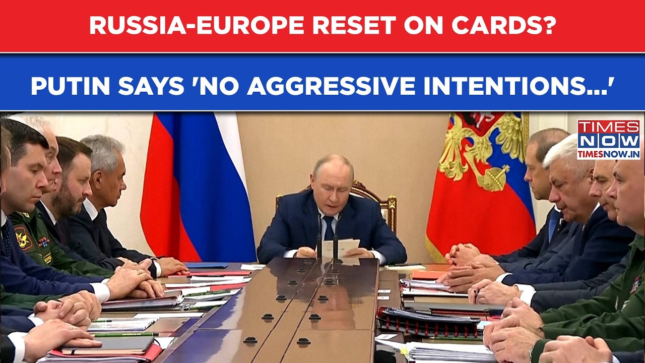 Putin's Peace Message To Europe Amid Russia-Ukraine War? Says 'No Aggressive Intentions...' | WATCH