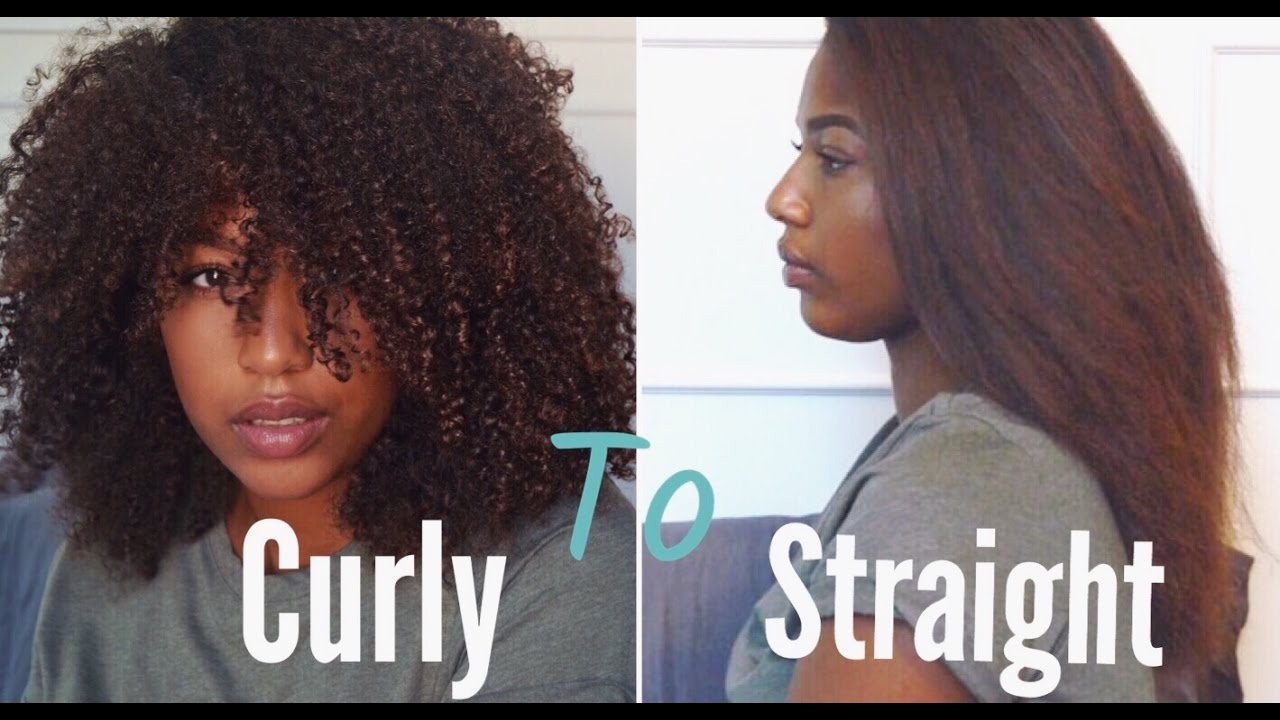 HOW TO: Straighten Curly Hair