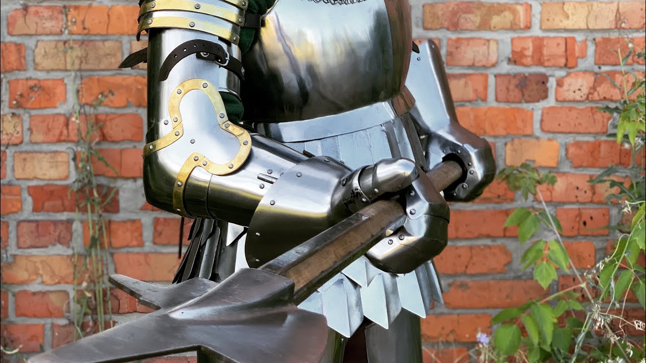 Tested Plate armor set with scale skirts. 14 ctry Armor tested