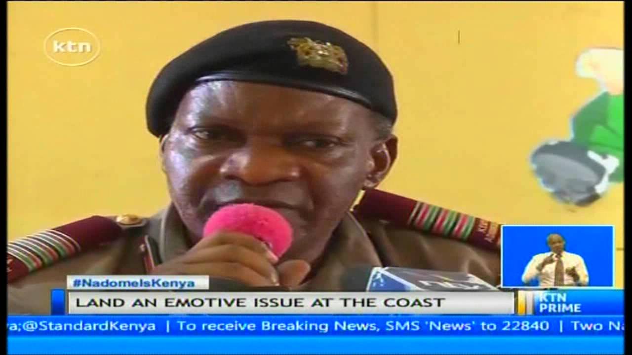 Mombasa county commissioner Nelson Marwa names land brokers