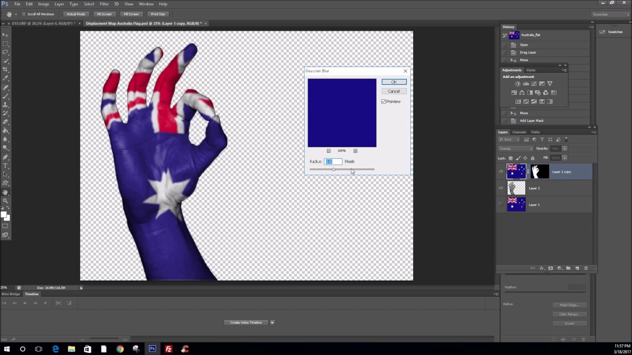 How to Wrap a Texture or Pattern around an object in Photoshop CS6