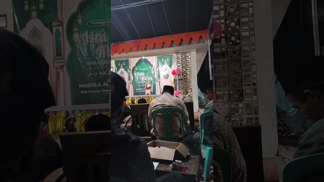 PENAMPILAN NENG KESYA PUTRI di acara memperingati maulid nabi muhammad SAW  mushola Al Hikmah