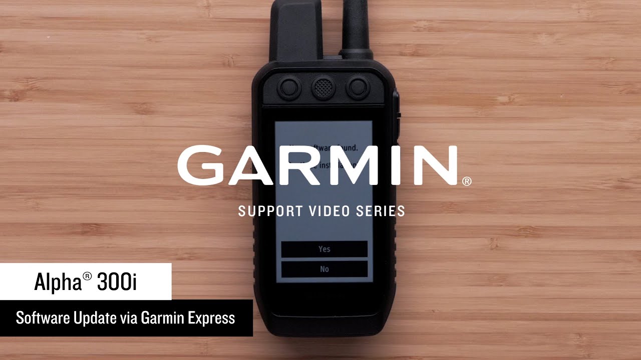 Garmin Support | Alpha® 300i | Updating via Garmin Express