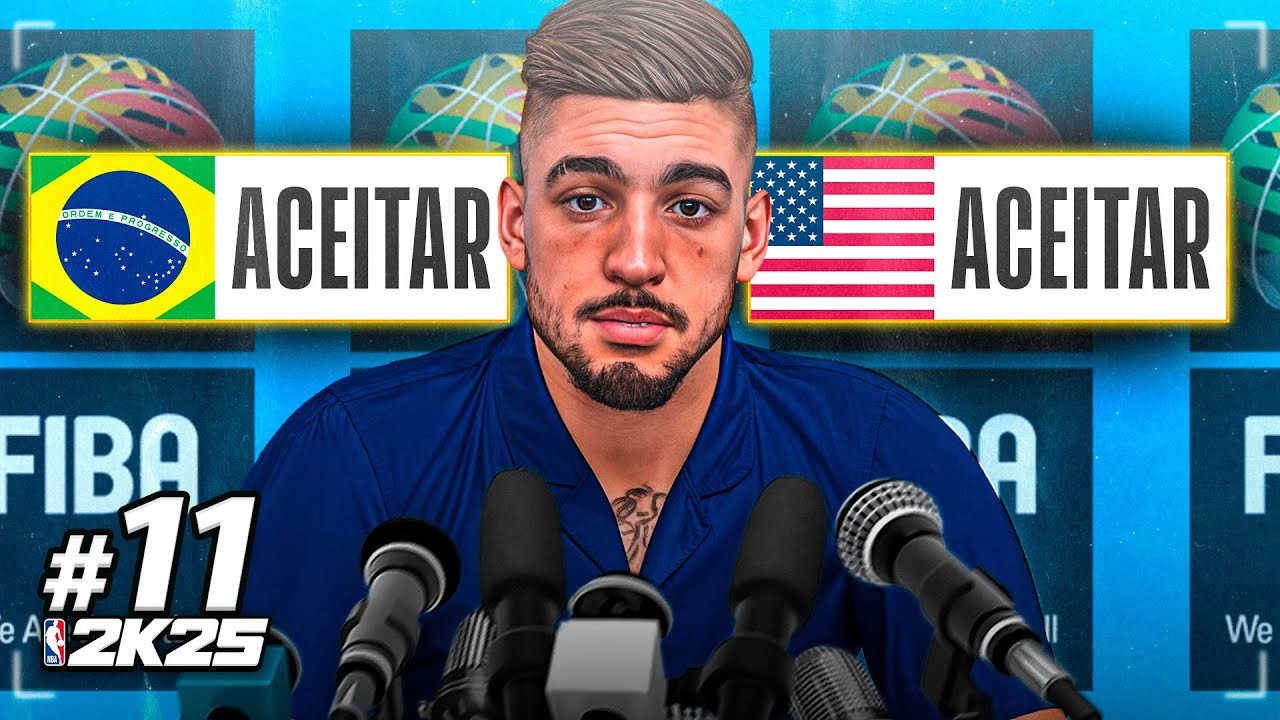 ESTREIA NA FIBA TEVE POLÊMICA | NBA 2K25 MyCareer (Ep.11)