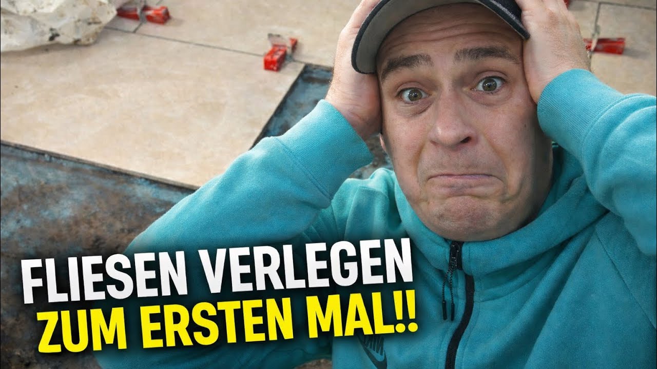 Erster Versuch Fliesenlegen 😱 Hat das überhaupt geklappt?