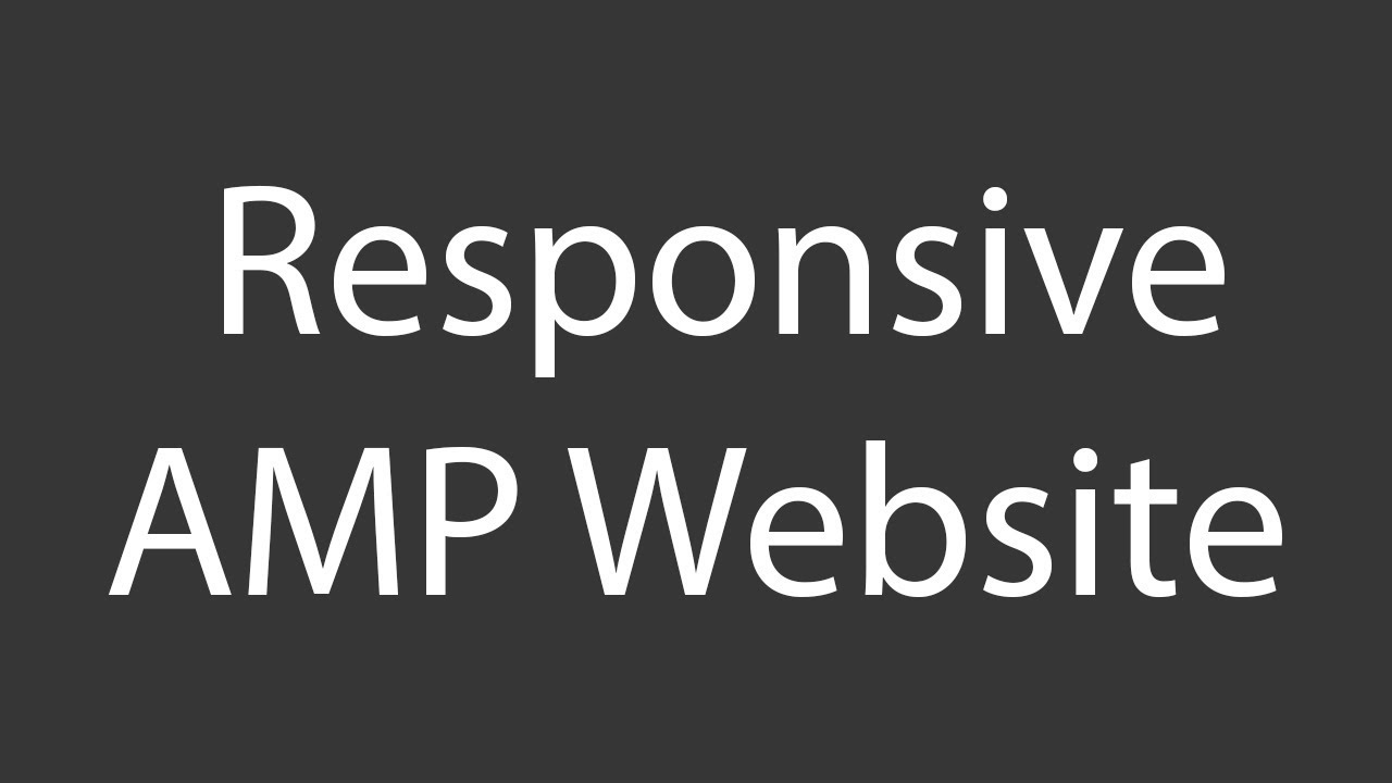 Recreate Marketing Company Responsive Website Using AMP Framework & Components