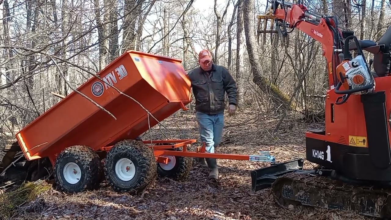 Can a Groundhog Mini Excavator pull a trailer? Let's Find Out!